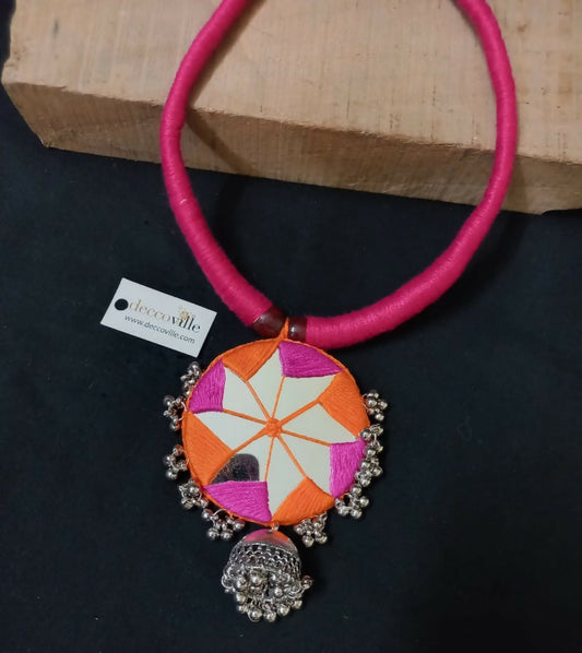Fabric Cocktail Necklace