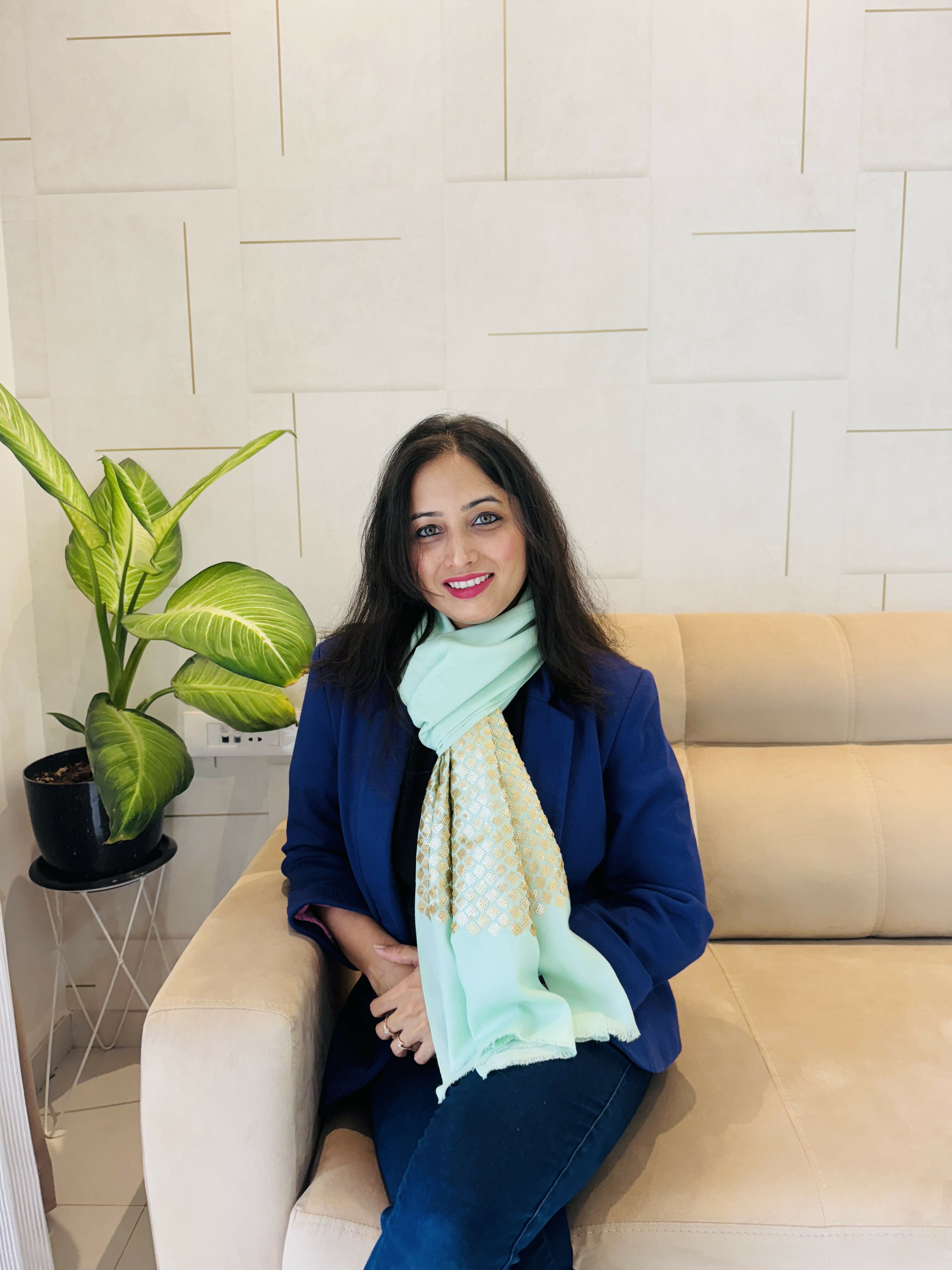 Pashmina Woolen Stole With Sequence Work - Unisex