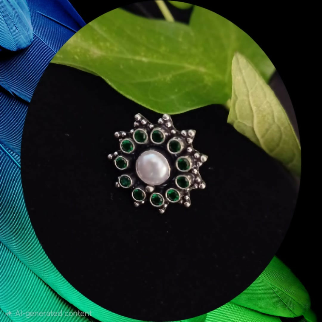 Pearl Blossom Statement Ring