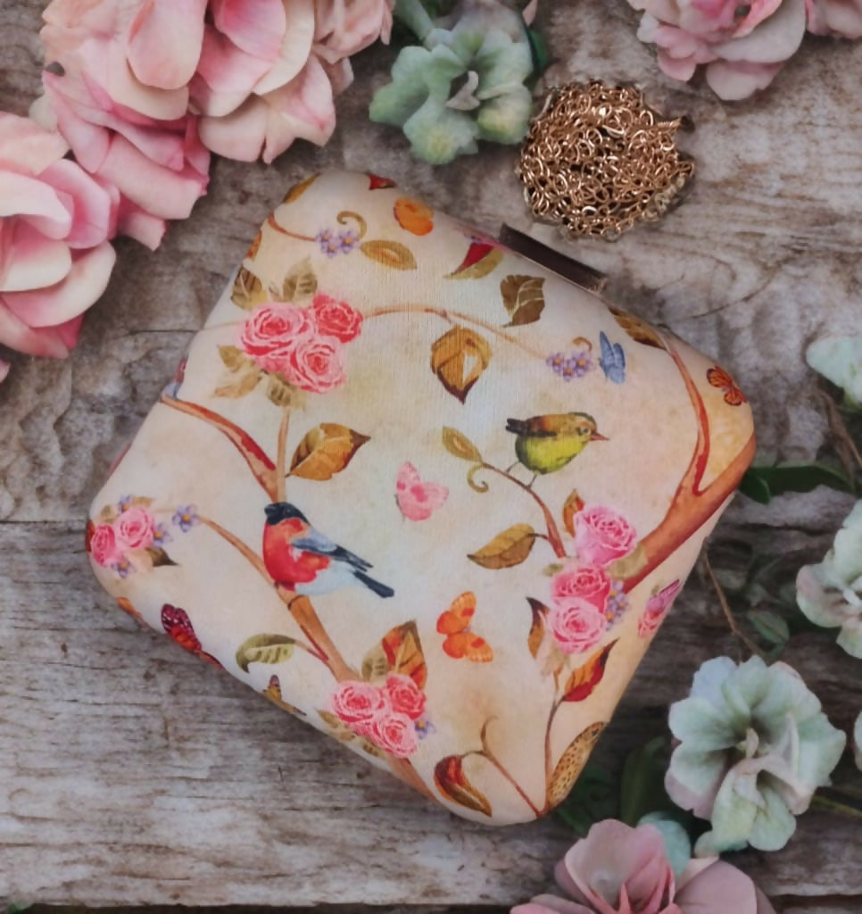 Printed Elegance Box Clutch