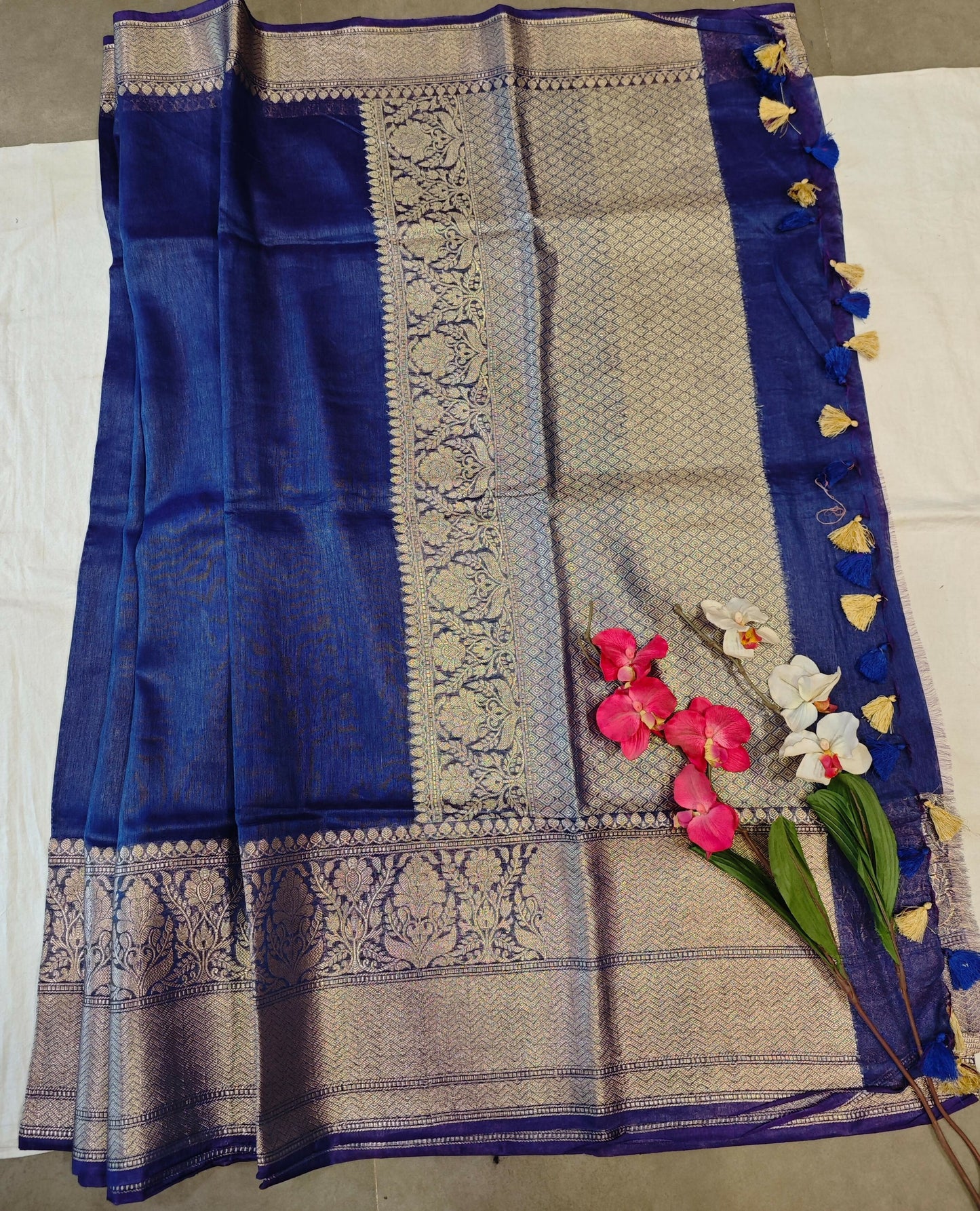 Linen Silk Banarasi Saree