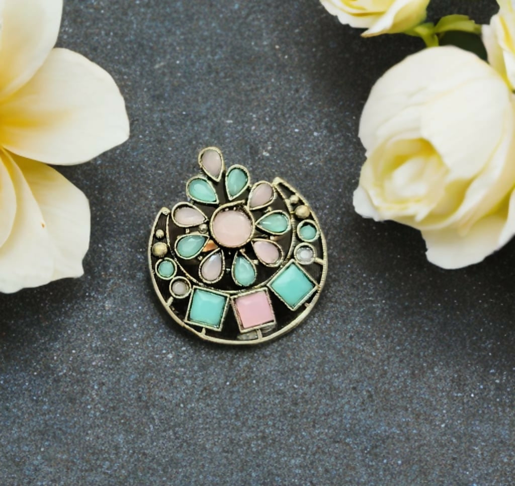 Bloomstone Floral Finger Ring