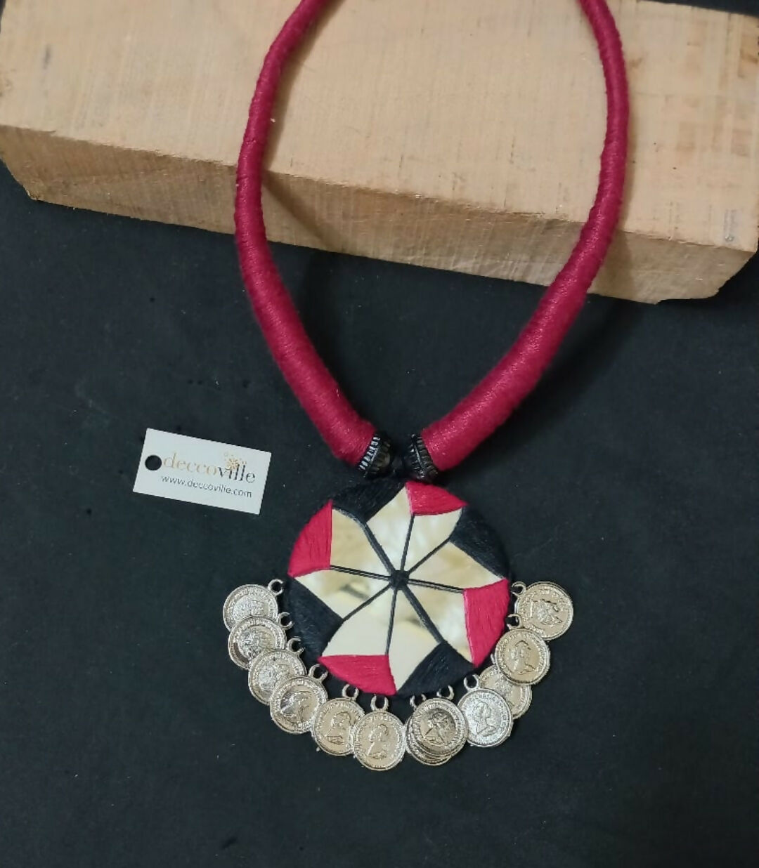 Fabric Cocktail Necklace