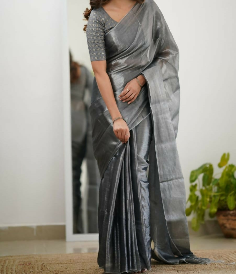 Raga Tissue Cotton Mul Saree