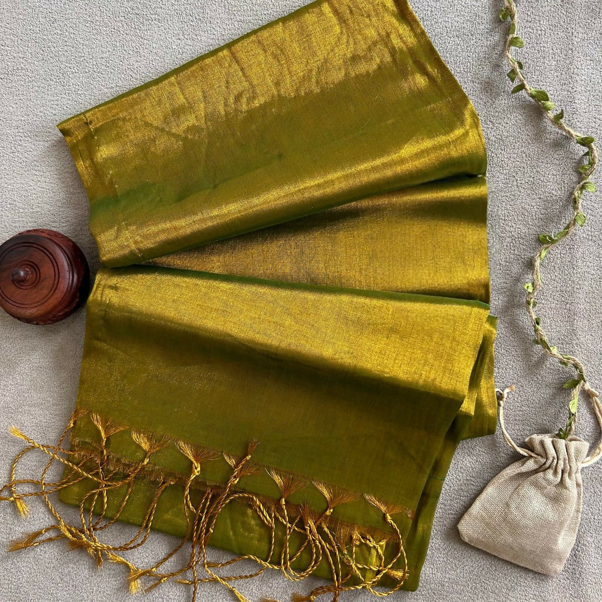 Raga Tissue Cotton Mul Saree