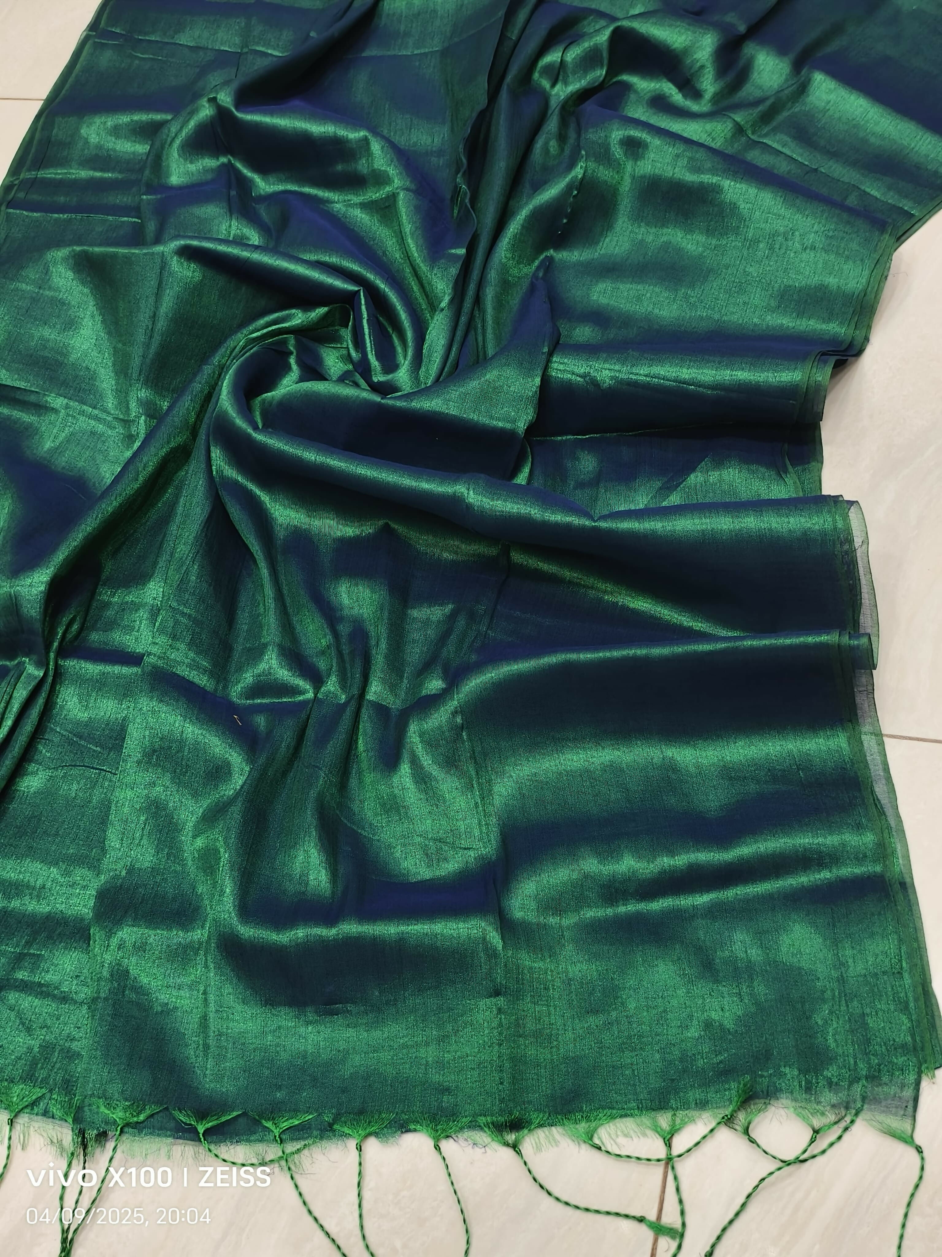 Raga Tissue Cotton Mul Saree