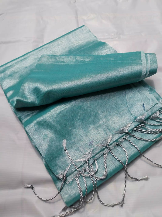 Raga Tissue Cotton Mul Saree