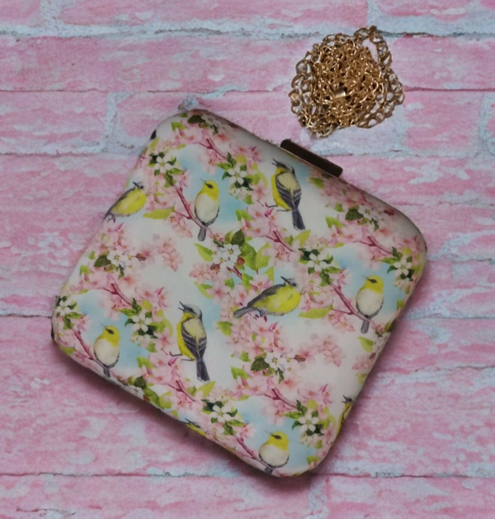 Printed Elegance Box Clutch