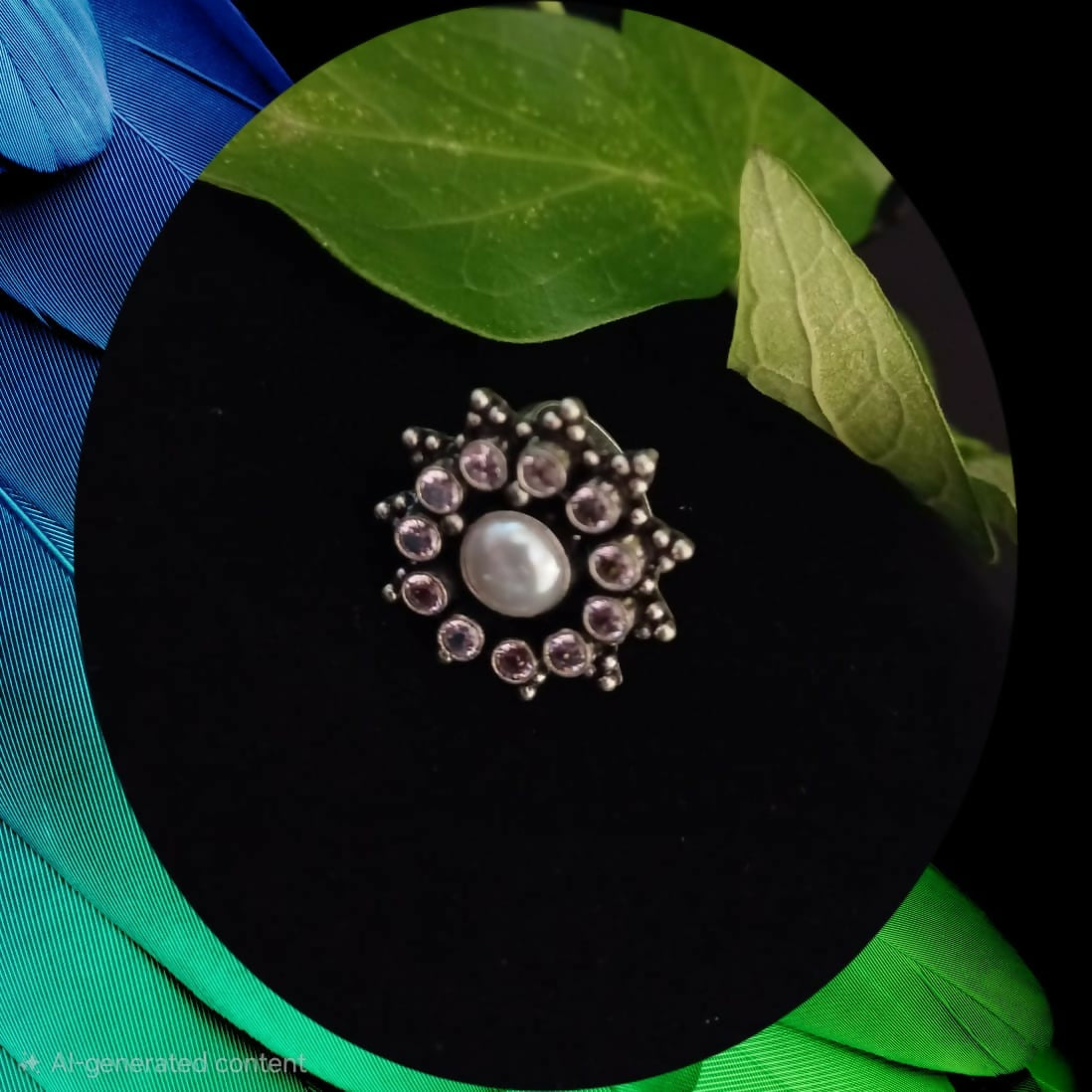 Pearl Blossom Statement Ring