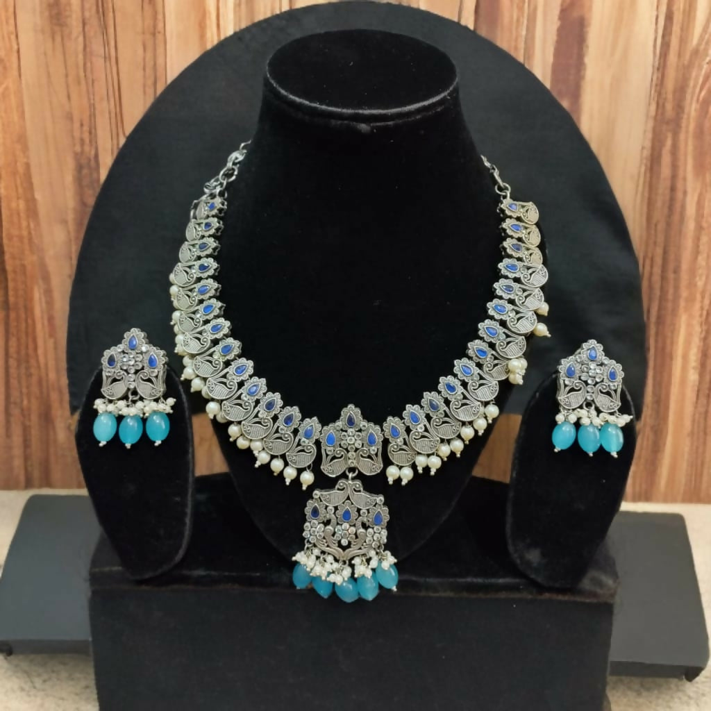 Peacock Grace Necklace Set