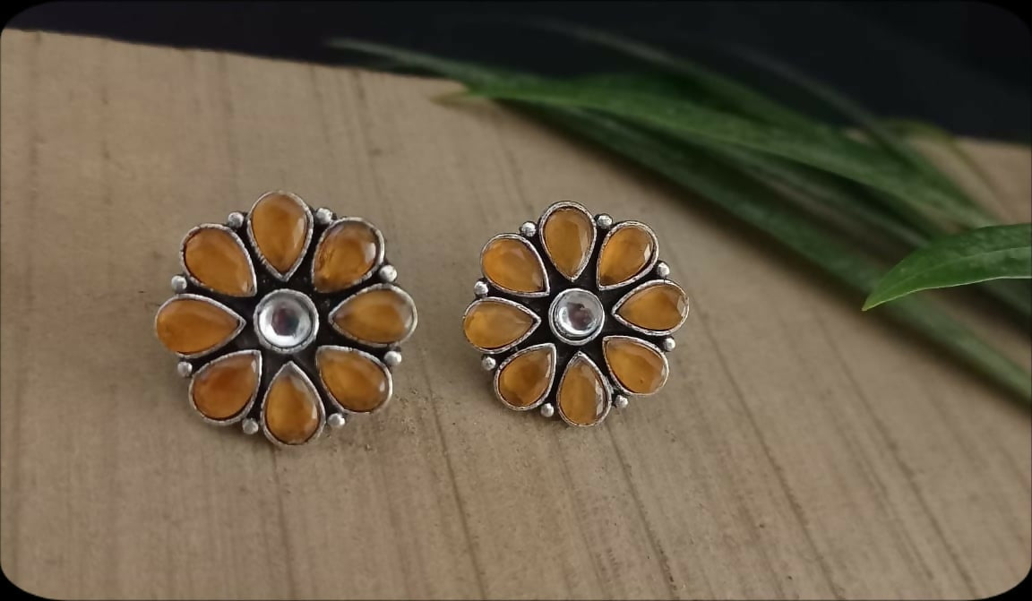 Delicate Petal Stud Earrings