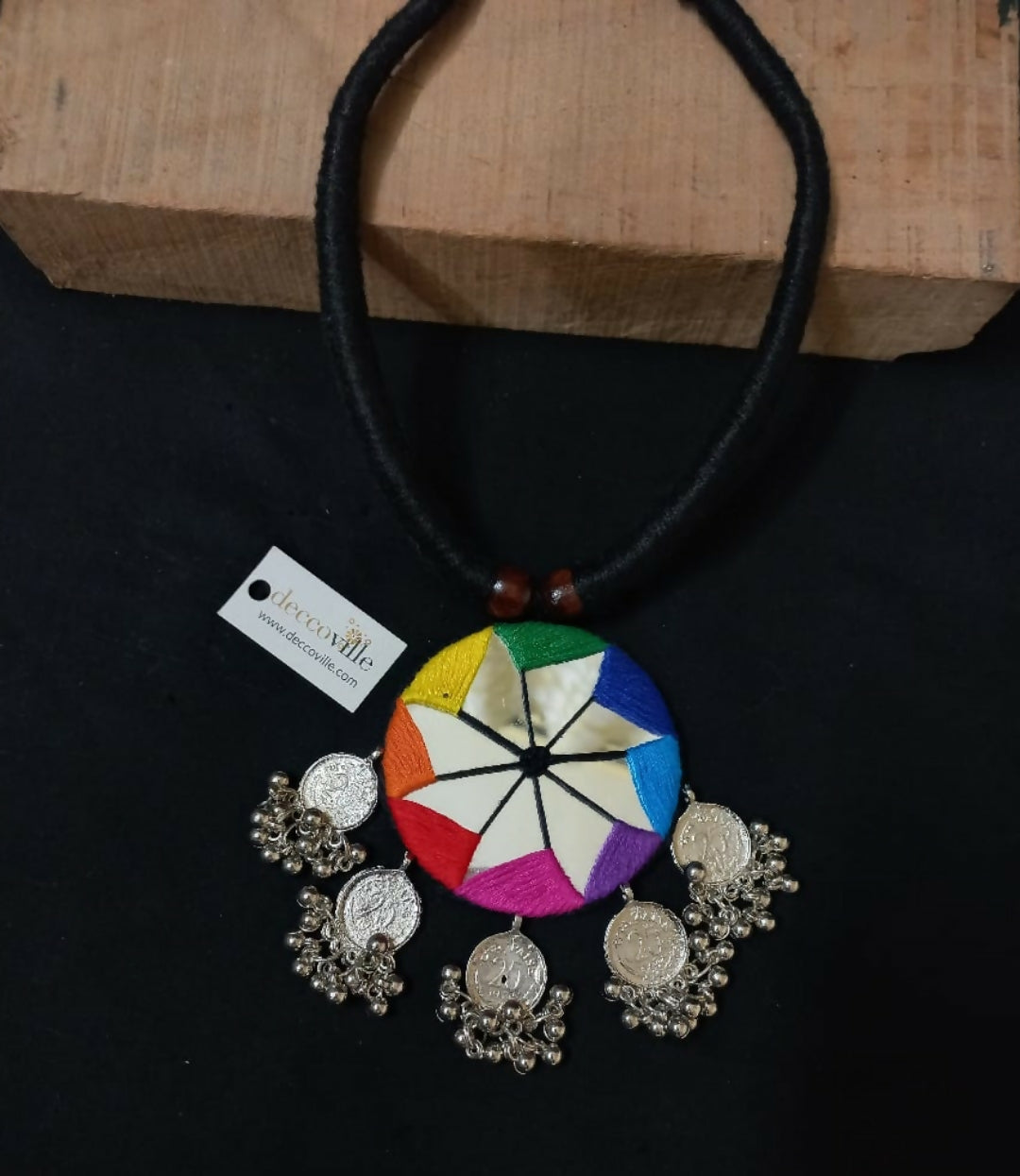 Fabric Cocktail Necklace