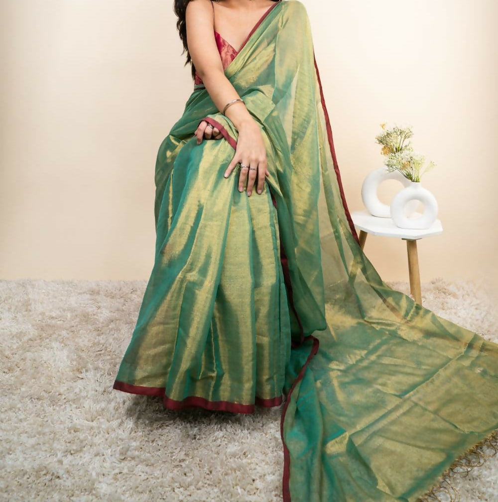 Raga Tissue Cotton Mul Saree